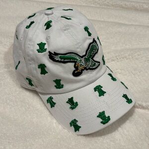 Women's Philadelphia Eagles '47 White Confetti Clean Up Adjustable Hat